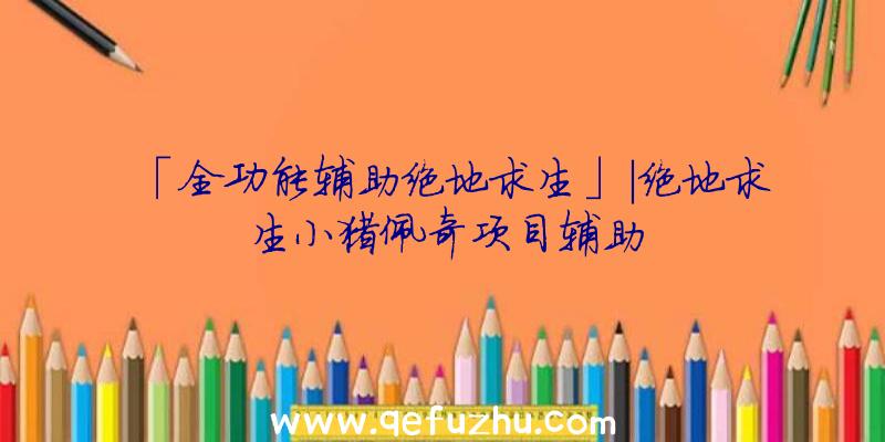 「全功能辅助绝地求生」|绝地求生小猪佩奇项目辅助